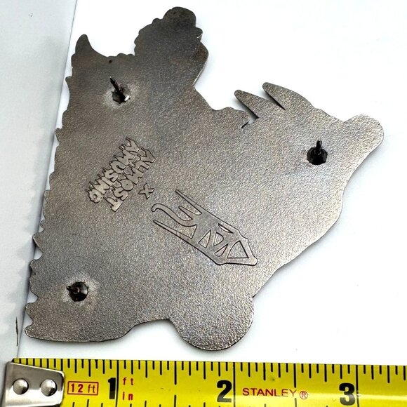 Almost Amusing x Dave Correia Large Enamel Pin Pink Bloody Tiger Rare - Picture 11 of 13